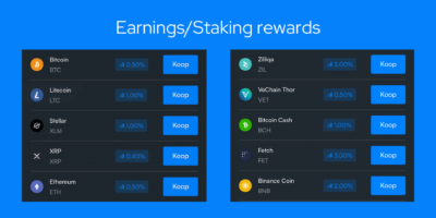 EarningsStaking rewards Earning and stakings