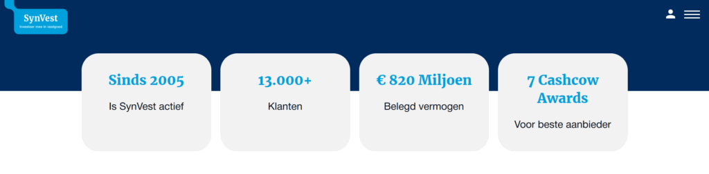 SynVest USP's op de website